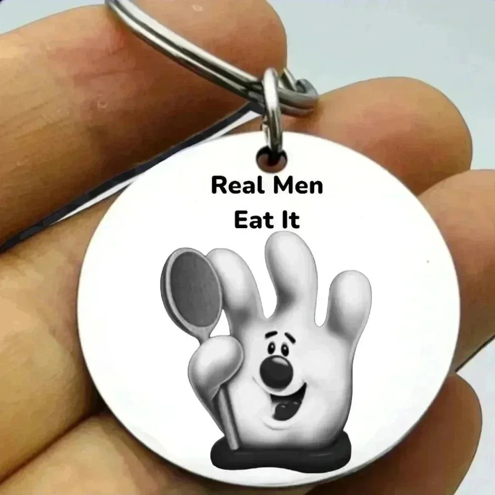 Hamburger helper hand hot Stainless Steel Keychain
